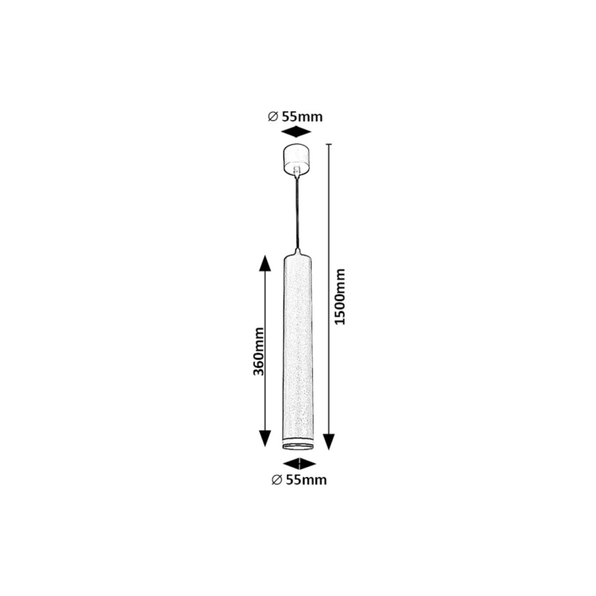 Rabalux - Lestenec na vrvici 1xGU10/5W/230V