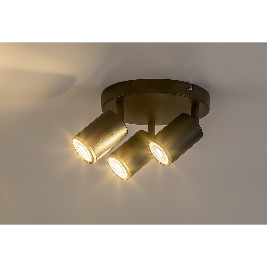 Rabalux - stropna reflektorska svetilka 3xGU10/15W/230V, črna