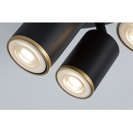 Rabalux - stropna reflektorska svetilka 3xGU10/15W/230V, črna