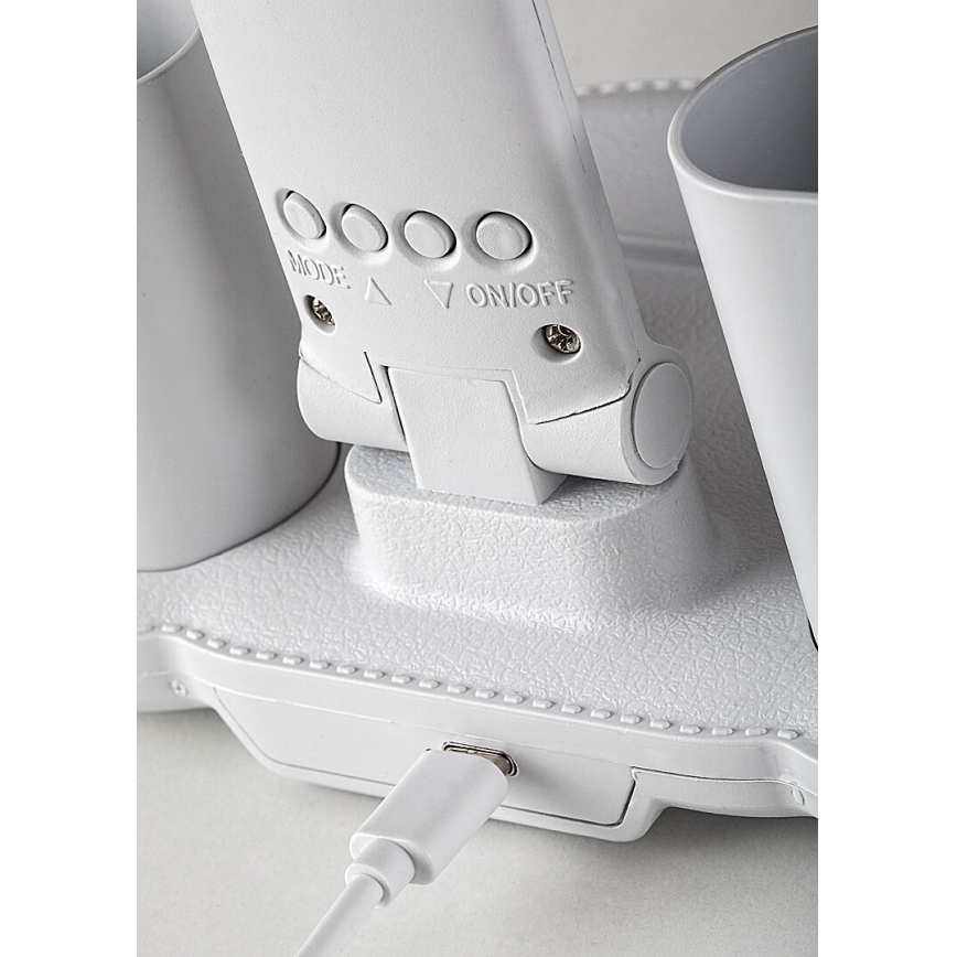 Rabalux - LED zatemnjiva namizna svetilka z ventilatorjem LED/7W/5V 3000/4000/6500K