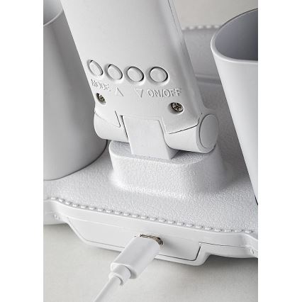 Rabalux - LED namizna svetilka z nastavljivo svetlostjo, ventilatorjem in LED-zaslonom 7W/5V 3000/4000/6500K