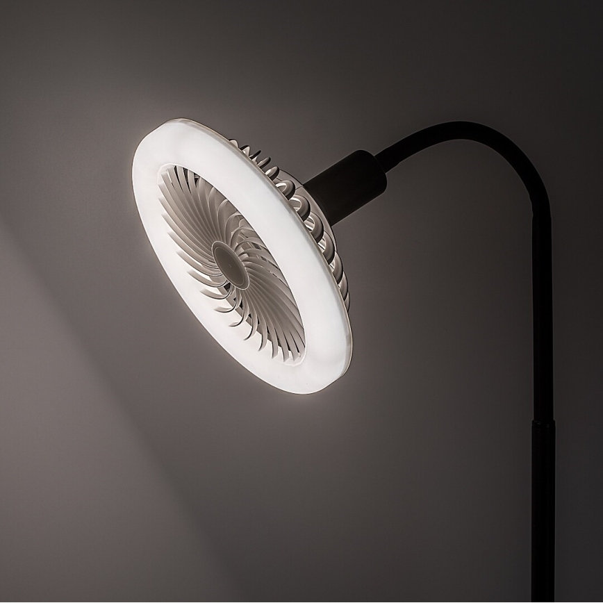 Rabalux - LED zatemnjevalna stoječa svetilka z ventilatorjem, premer 30 cm 1xE27/16W/230V 3000-6500K + daljinski upravljalnik