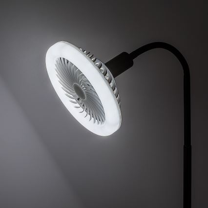 Rabalux - LED zatemnjevalna stoječa svetilka z ventilatorjem, premer 30 cm 1xE27/16W/230V 3000-6500K + daljinski upravljalnik