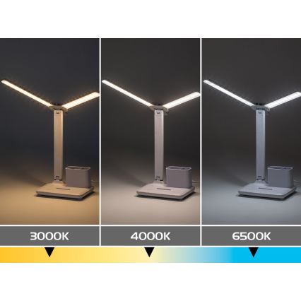 Rabalux - Zatemnjevalna namizna LED svetilka na dotik LED/5W/5V 3000/4000/6500K