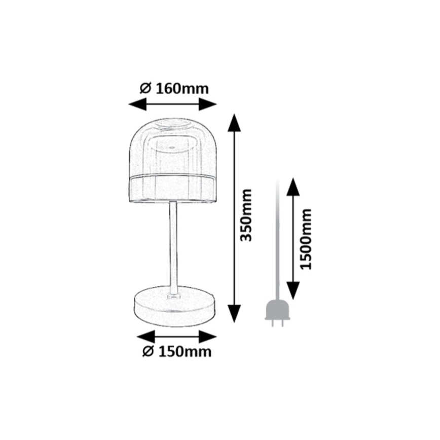 Rabalux - LED Zatemnitvena namizna svetilka LED/13W/230V 3000/4000/6000K