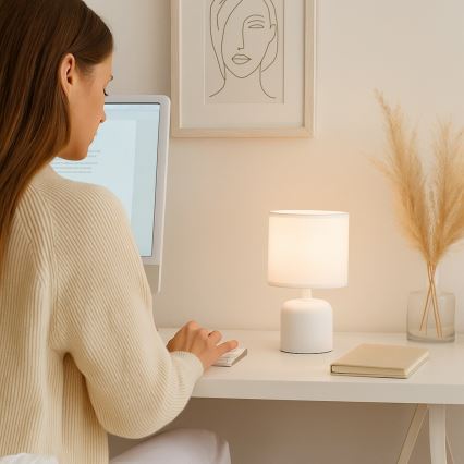 Rabalux - Namizna svetilka 1xE14/40W/230V bela