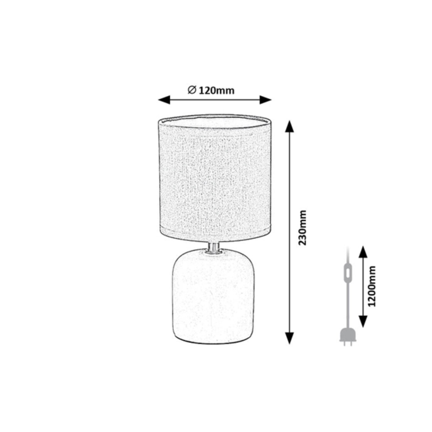 Rabalux - Bežna namizna svetilka 1xE14/40W/230V