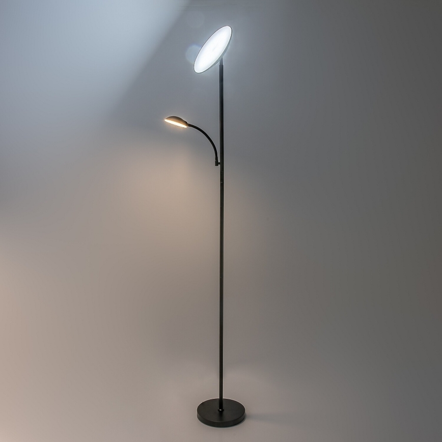 Rabalux - LED zatemnitvena stoječa svetilka LED/23W/230V 3000/4200/6500 črna