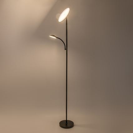Rabalux - LED zatemnitvena stoječa svetilka LED/23W/230V 3000/4200/6500 črna
