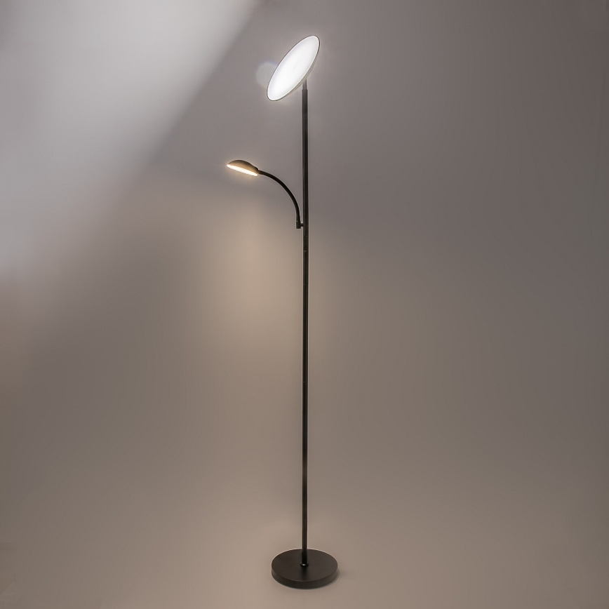 Rabalux - LED zatemnitvena stoječa svetilka LED/23W/230V 3000/4200/6500 črna
