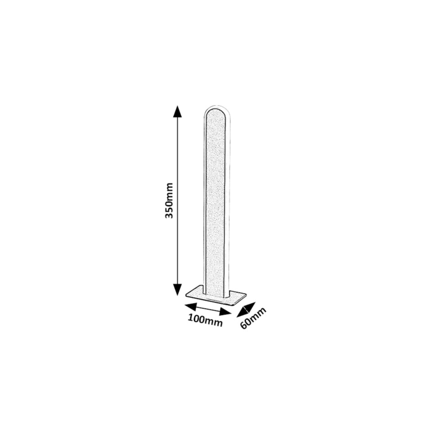 Rabalux - LED Zatemnitvena namizna svetilka LED/15W/230V 3000/4000K črna