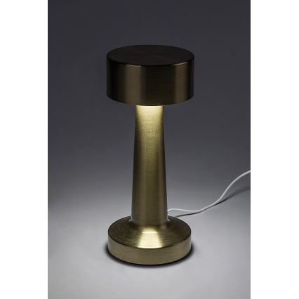 Rabalux - LED Polnilna namizna svetilka na dotik LED/2,7W/5V 1200mAh 3000/4000/6000K zlata