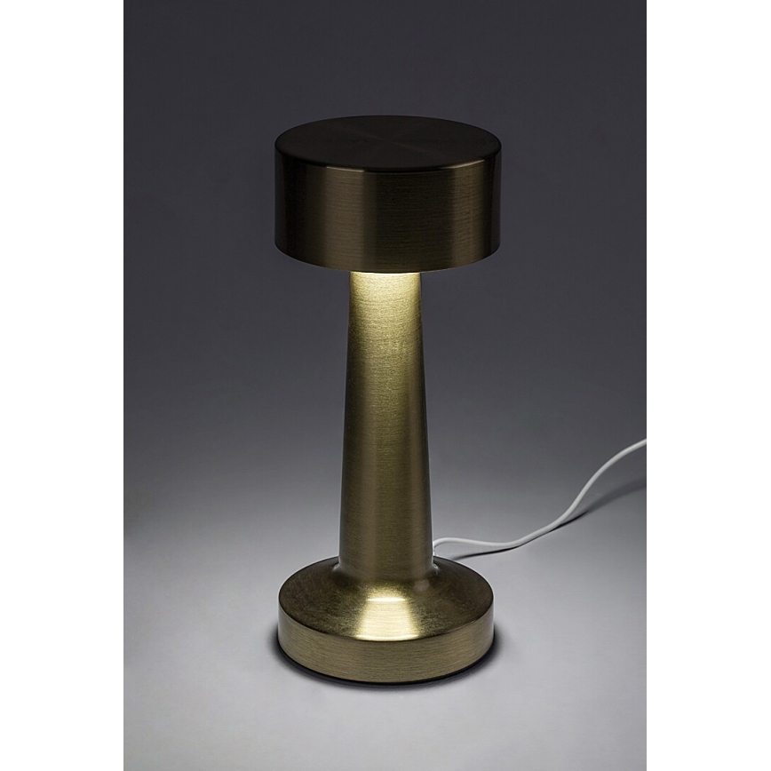 Rabalux - LED Polnilna namizna svetilka na dotik LED/2,7W/5V 1200mAh 3000/4000/6000K zlata