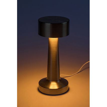 Rabalux - LED Polnilna namizna svetilka na dotik LED/2,7W/5V 1200mAh 3000/4000/6000K zlata