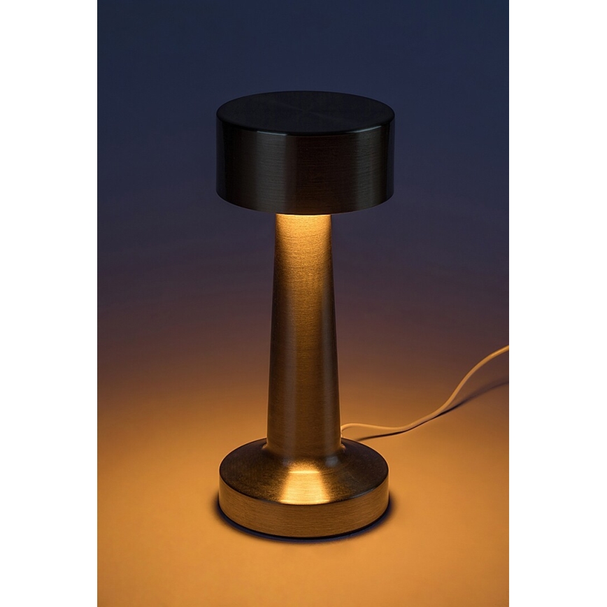 Rabalux - LED Polnilna namizna svetilka na dotik LED/2,7W/5V 1200mAh 3000/4000/6000K zlata