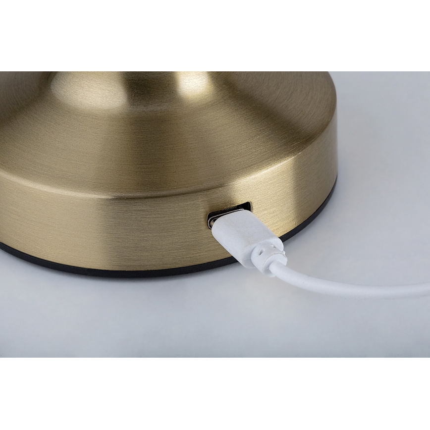 Rabalux - LED Polnilna namizna svetilka na dotik LED/2,7W/5V 1200mAh 3000/4000/6000K zlata