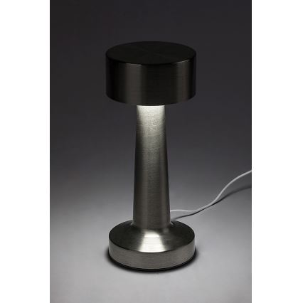 Rabalux - LED Polnilna namizna svetilka na dotik LED/2,7W/5V 1200mAh 3000/4000/6000K mat krom