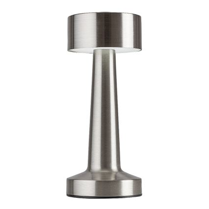 Rabalux - LED Polnilna namizna svetilka na dotik LED/2,7W/5V 1200mAh 3000/4000/6000K mat krom