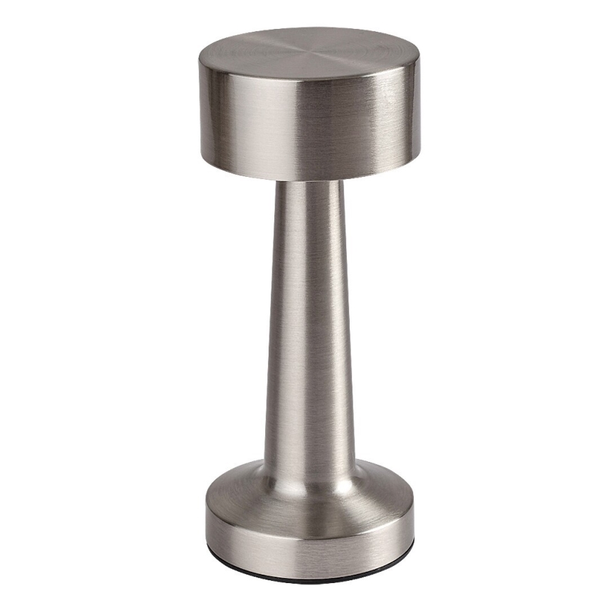 Rabalux - LED Polnilna namizna svetilka na dotik LED/2,7W/5V 1200mAh 3000/4000/6000K mat krom