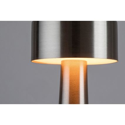 Rabalux - LED Polnilna namizna svetilka na dotik LED/2,7W/5V 1200mAh 3000/4000/6000K mat krom