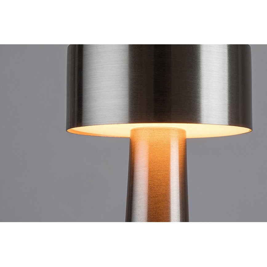 Rabalux - LED Polnilna namizna svetilka na dotik LED/2,7W/5V 1200mAh 3000/4000/6000K mat krom