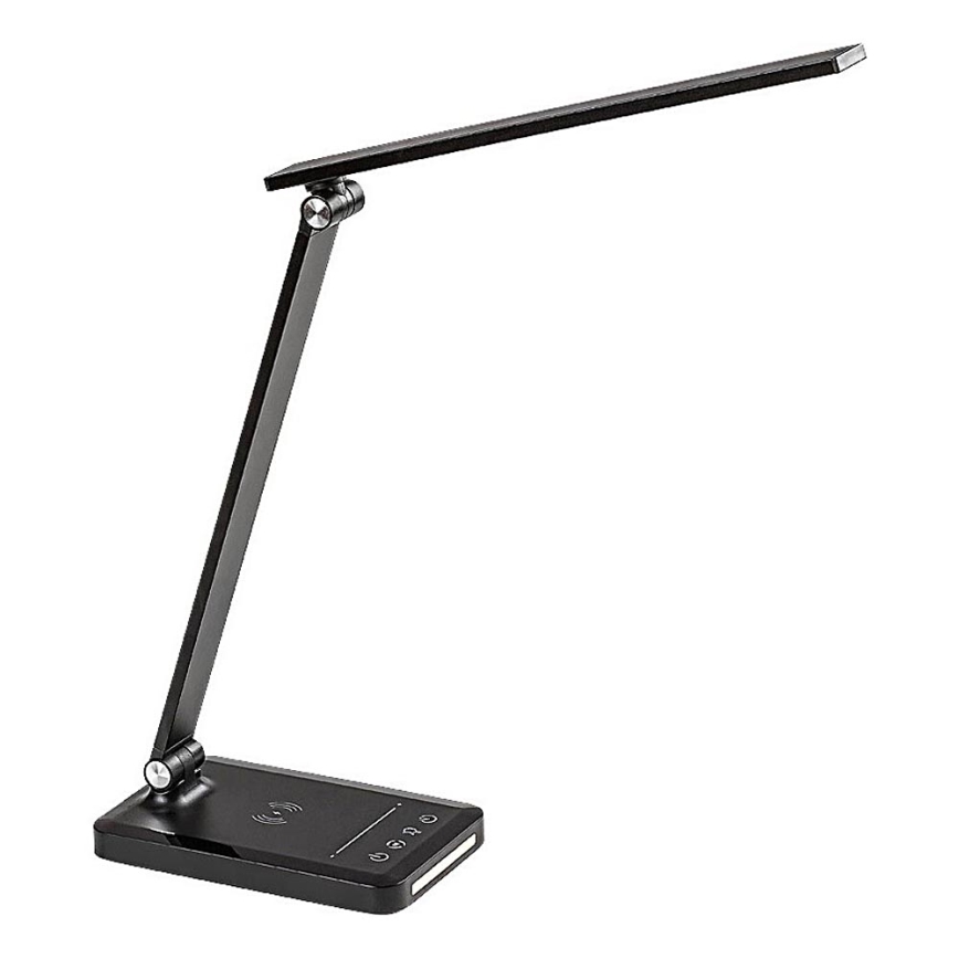 Rabalux 74213 - LED Zatemnitven flexible namizna svetilka z brezžičnim polnilnikom QI in USB LED/5W/5V 3000-6500K