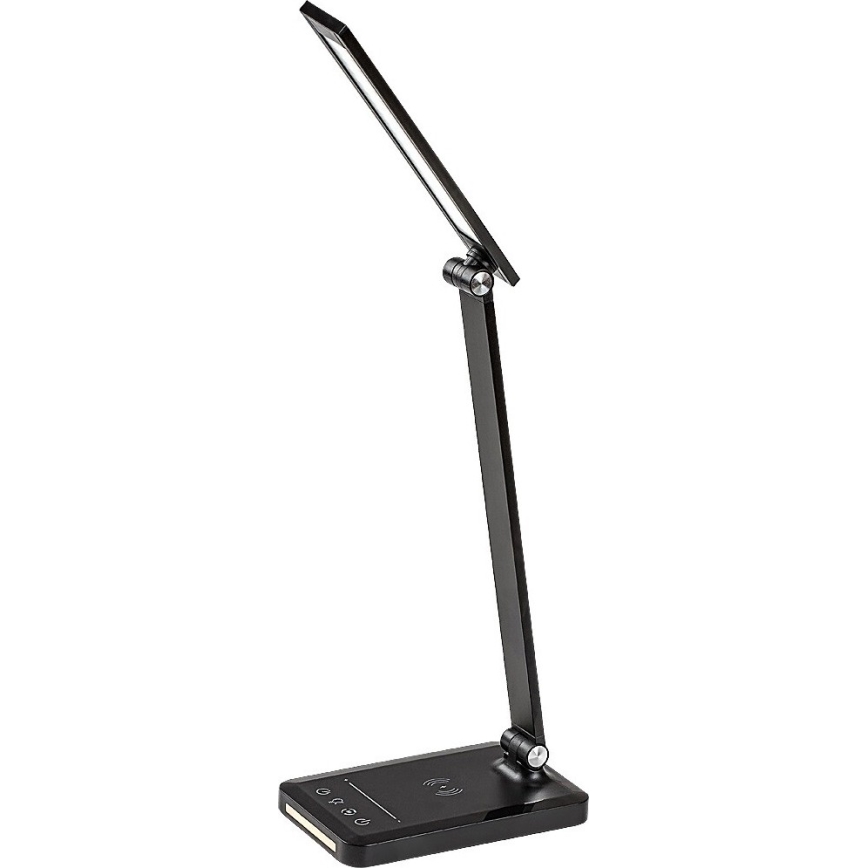 Rabalux 74213 - LED Zatemnitven flexible namizna svetilka z brezžičnim polnilnikom QI in USB LED/5W/5V 3000-6500K