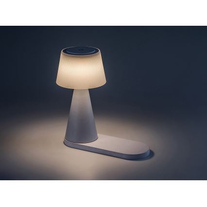 Rabalux - LED Zatemnitvena polnilna namizna svetilka z brezžičnim polnilnikom LED/5W/5V 3000/4000/5000K
