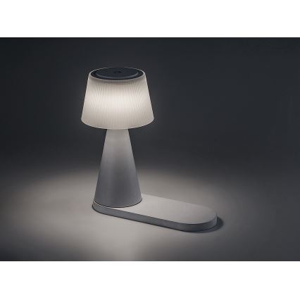 Rabalux - LED Zatemnitvena polnilna namizna svetilka z brezžičnim polnilnikom LED/5W/5V 3000/4000/5000K