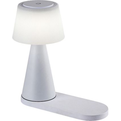 Rabalux - LED Zatemnitvena polnilna namizna svetilka z brezžičnim polnilnikom LED/5W/5V 3000/4000/5000K