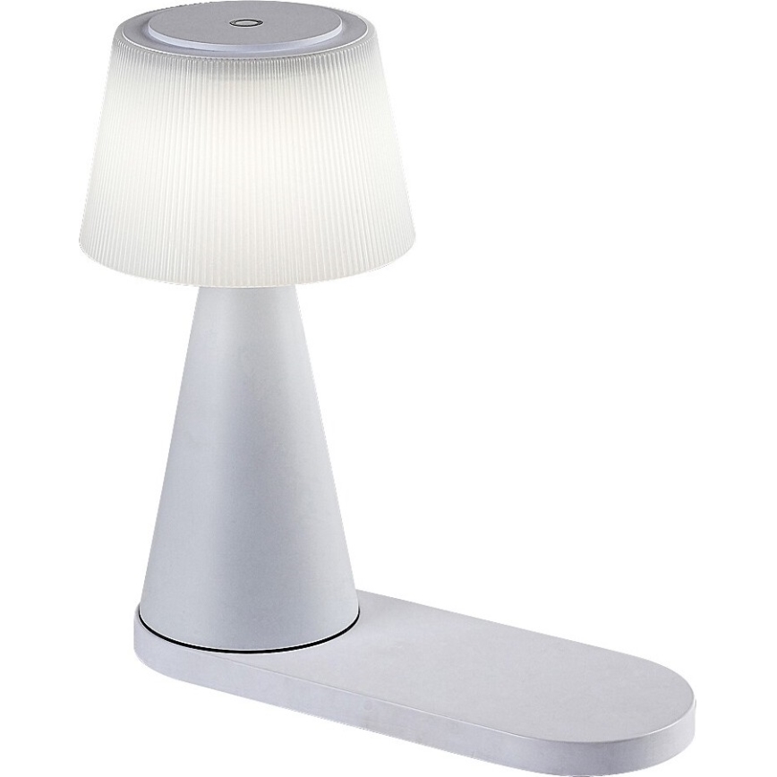 Rabalux - LED Zatemnitvena polnilna namizna svetilka z brezžičnim polnilnikom LED/5W/5V 3000/4000/5000K