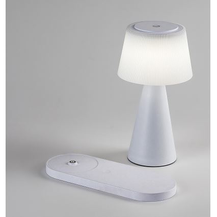 Rabalux - LED Zatemnitvena polnilna namizna svetilka z brezžičnim polnilnikom LED/5W/5V 3000/4000/5000K