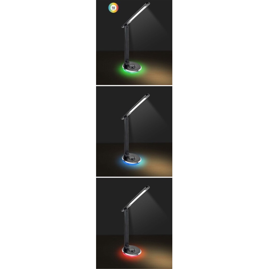 Rabalux - LED RGB Zatemnitvena namizna svetilka na dotik LED/6W/230V 3000/4000/5000K črna