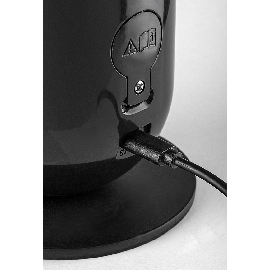 Rabalux - LED RGB Zatemnitvena namizna svetilka LED/5W/230V črna
