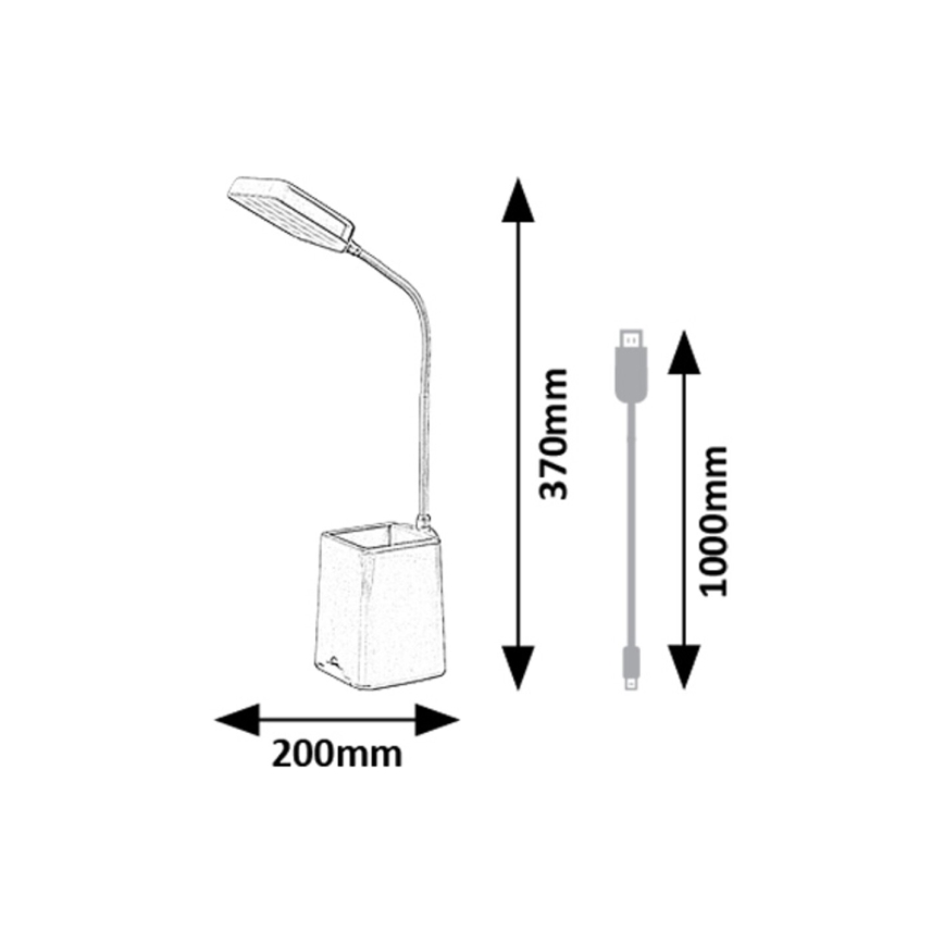 Rabalux - LED Zatemnitvena namizna svetilka LED/6W/230V 5000K roza