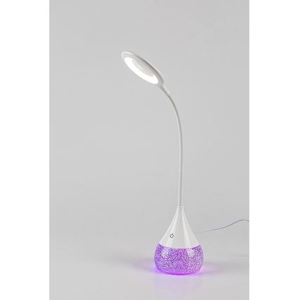 Rabalux - LED RGB Zatemnitvena namizna svetilka LED/4W/230V bela