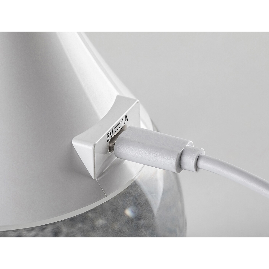 Rabalux - LED RGB Zatemnitvena namizna svetilka LED/4W/230V bela