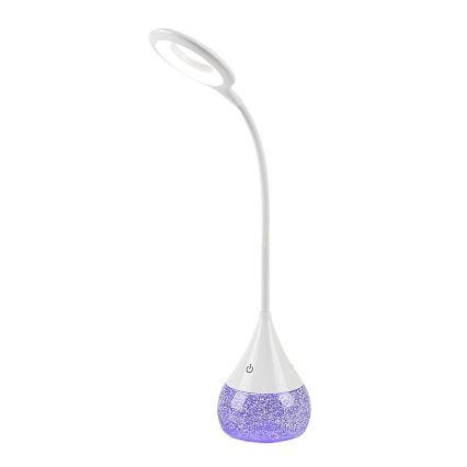 Rabalux - LED RGB Zatemnitvena namizna svetilka LED/4W/230V bela