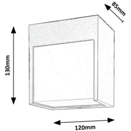 Rabalux - LED Zunanja stenska svetilka LED/12W/230V bela IP54