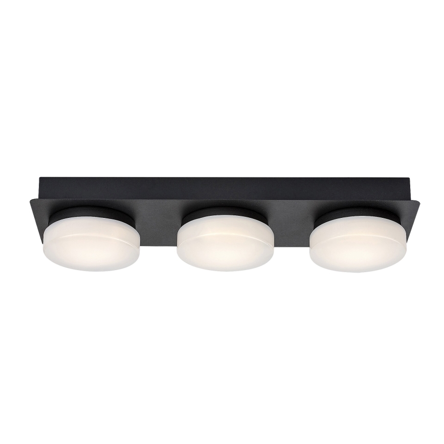 Rabalux - LED Kopalniška stropna svetilka 3xLED/6W/230V IP44 črna