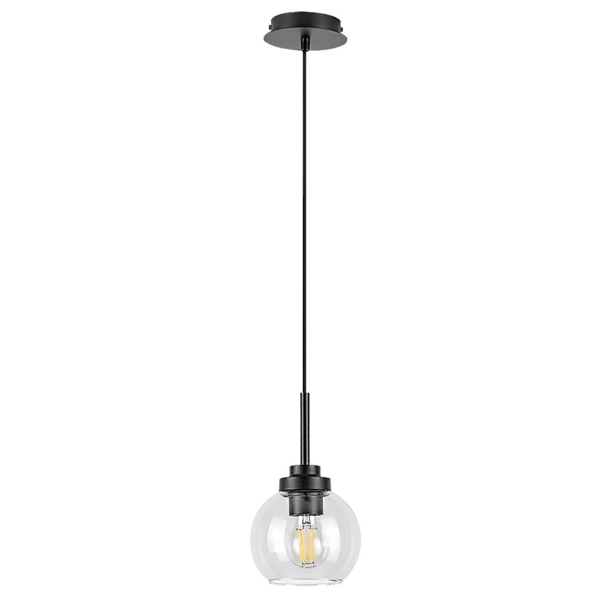 Rabalux - Kopalniški lestenec na vrvici 1xE27/15W/230V črna IP44