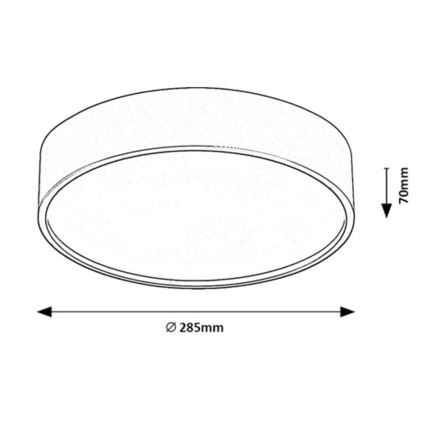 Rabalux - LED Stropna svetilka s senzorjem LED/19W/230V IP44 4000K pr. 28,5 cm bela