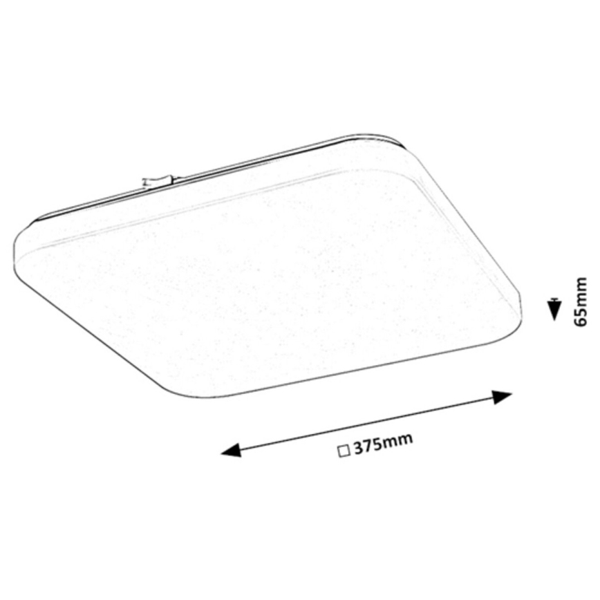 Rabalux - LED Stropna svetilka s senzorjem LED/24W/230V 4000K 37x37cm