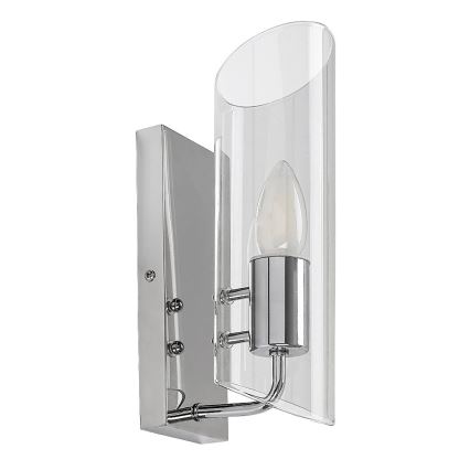 Rabalux - Kopalniška stenska svetilka 1xE14/12W/230V IP44 sijajni krom