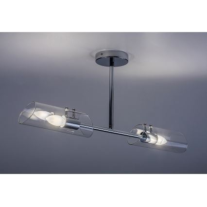 Rabalux - Kopalniški lestenec na drogu 2xE14/12W/230V IP44 sijajni krom