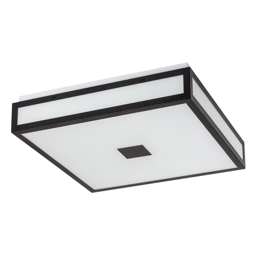 Rabalux - LED stropno svetilo za kopalnico, 18 W, 230 V, IP44, črna, 30 x 30 cm