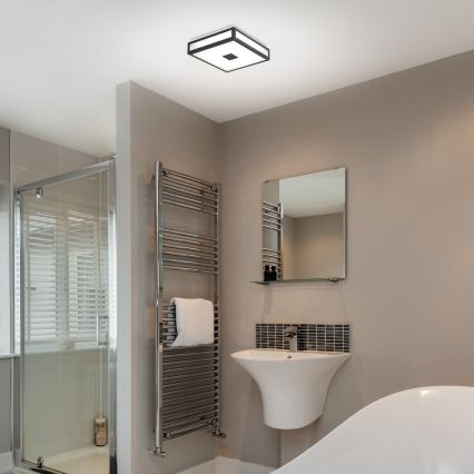 Rabalux - LED Kopalniška stropna svetilka LED/24W/230V IP44 4000K 40x40 cm črna
