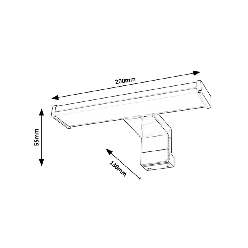 Rabalux - LED Kopalniška luč za osvetlitev ogledala LED/4W/230V IP44