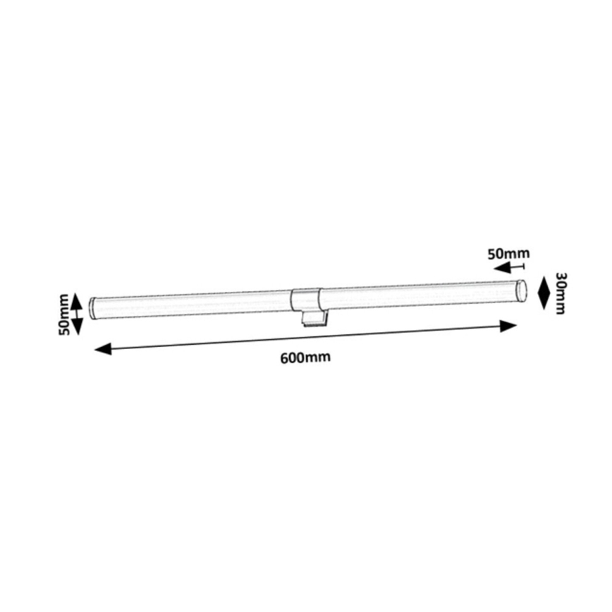 Rabalux - LED kopalniška osvetlitev za ogledalo LED/8W/230V IP44 60 cm
