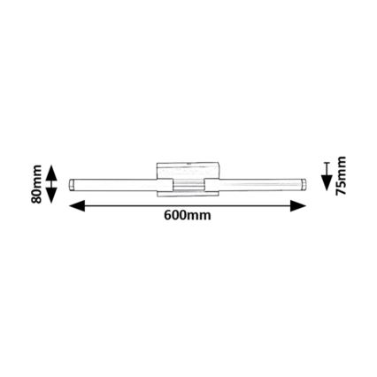 Rabalux - LED Kopalniška stenska svetilka LED/8W/230V 4000K IP44